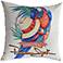 Panama Parrot 18" Square Indoor-Outdoor Pillow Set of 2