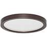 Pancake Disc 5 1/2" Round Bronze LED Outdoor Ceiling Light