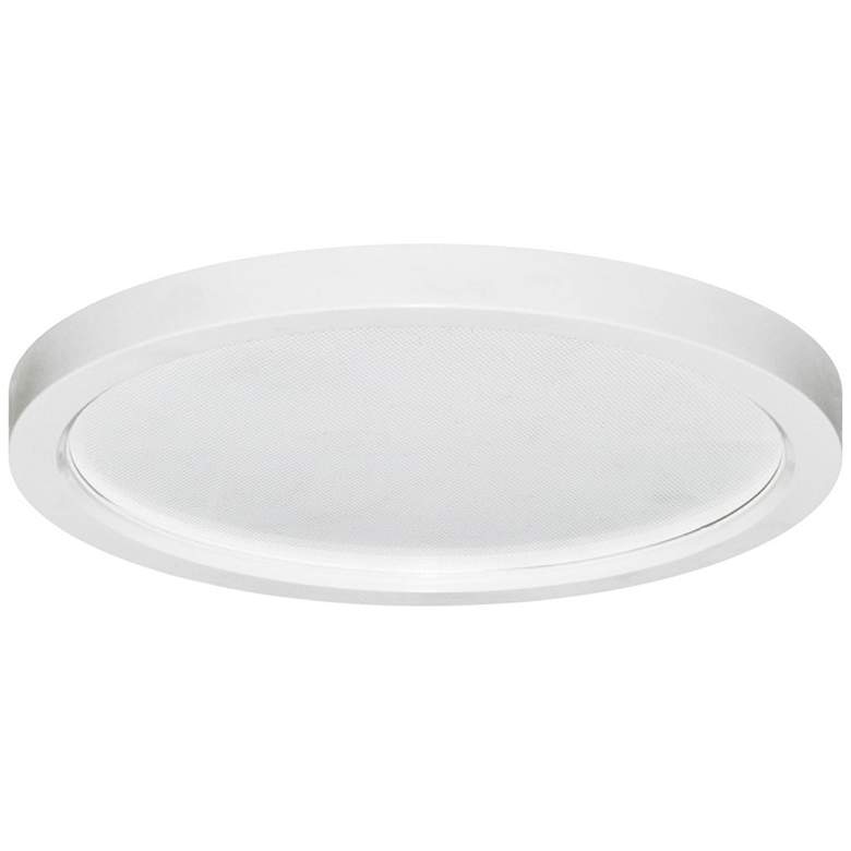 Image 2 Pancake Disc 5 1/2 inch Round White LED Outdoor Ceiling Light
