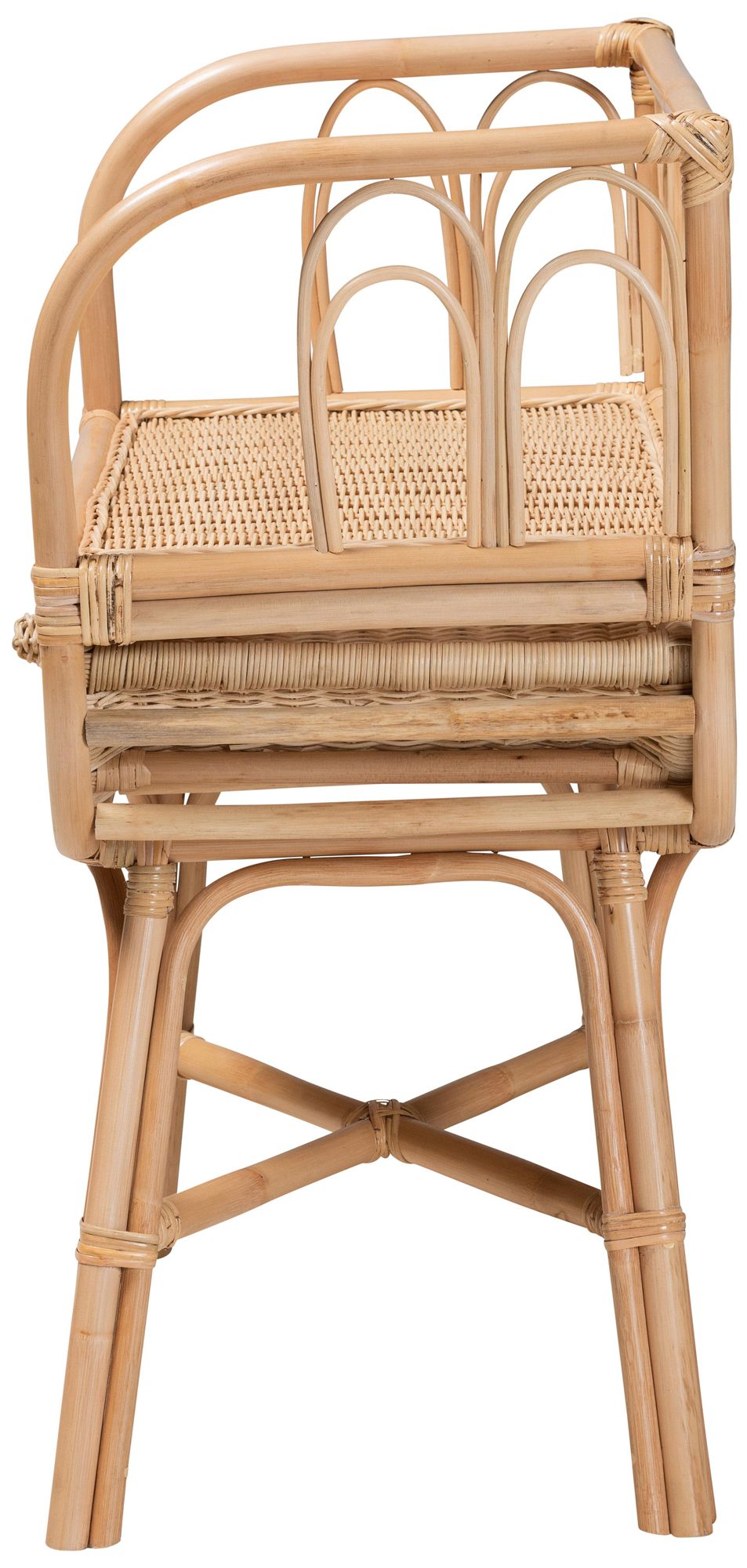 Panchali 23 1/2"W Natural Brown Rattan 1-Drawer Nightstand