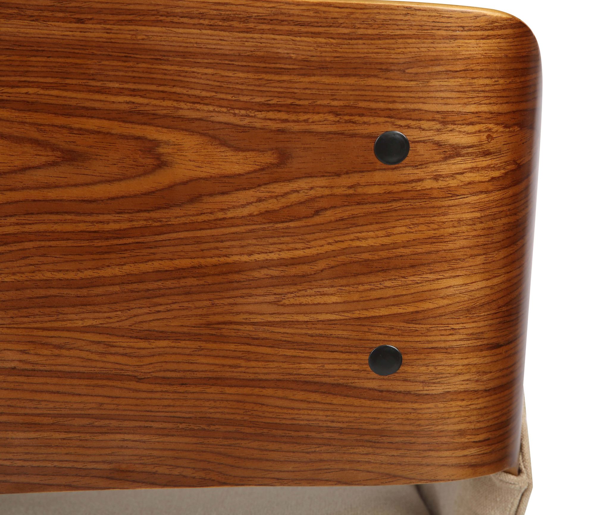 Image 7 Panda Dining Chair in Brown Fabric and Walnut Finish more views