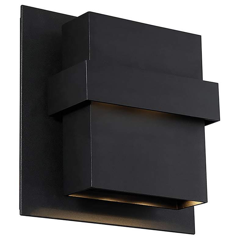 Image 2 Pandora 11"H x 11"W 2-Light Outdoor Wall Light in Black
