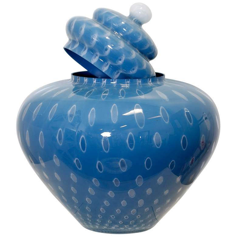 Image 1 Pandora 18" High Blue Vase With Stoppe