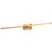 Pandora 36" Wide Brushed Gold LED Vanity Bath Light