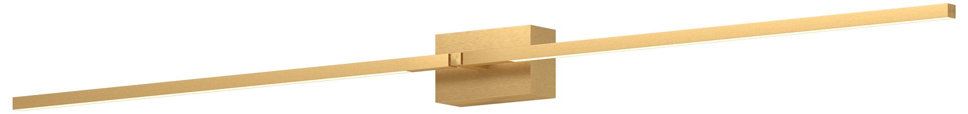 Pandora 50" Wide Brushed Gold LED Vanity Bath Light