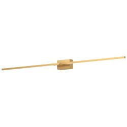 Pandora 50" Wide Brushed Gold LED Vanity Bath Light