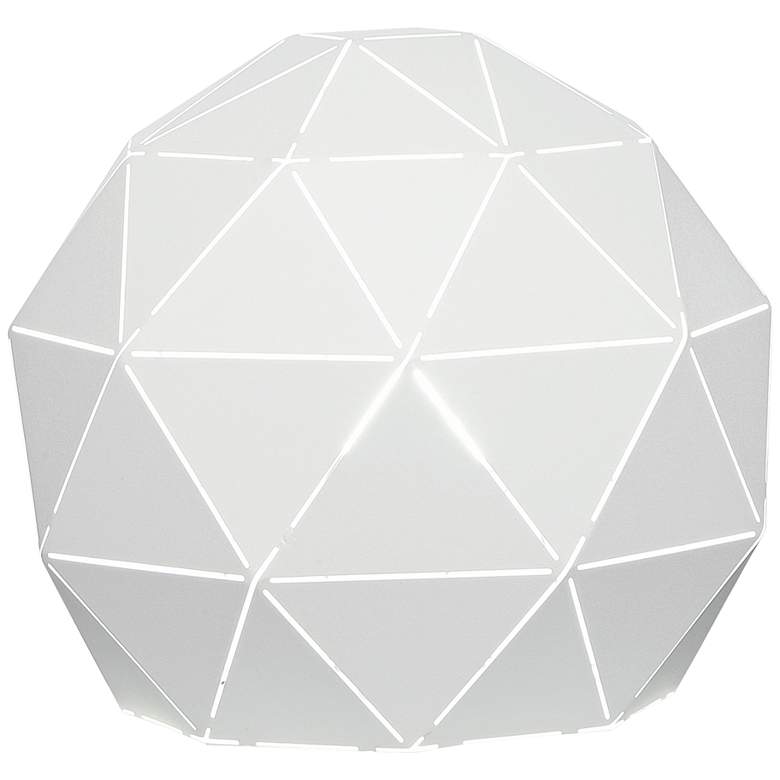 Image 1 Pandora 8 1/2" High Brushed Nickel Modern Dome Accent Table Lamp