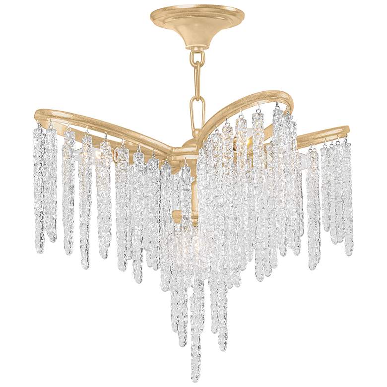 Image 1 Pandora Gold Leaf 7 Light Chandelier
