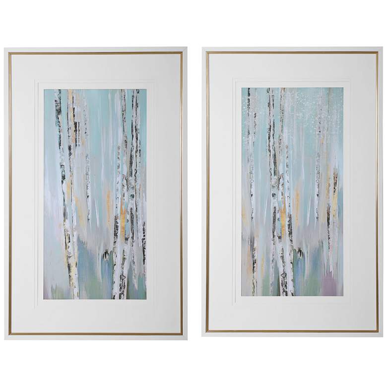 Image 2 Pandora&#39;s Forest 48 1/2 inchH 2-Piece Framed Wall Art Print Set