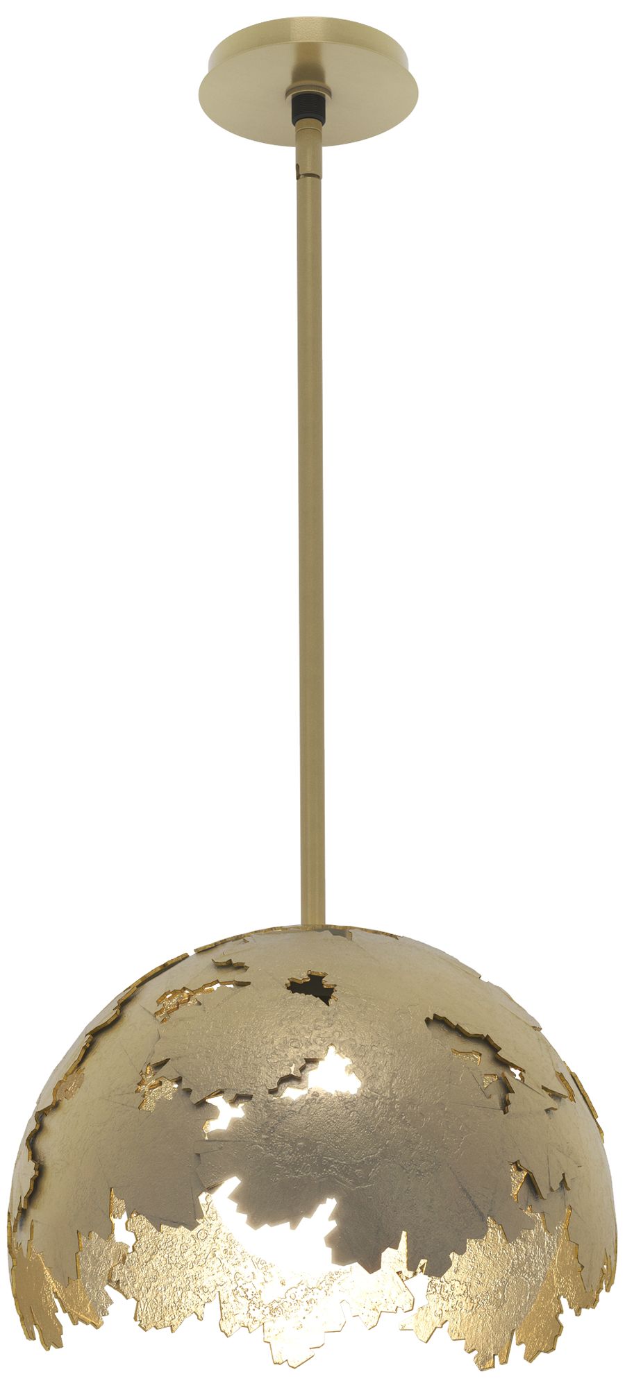 Pangea 15" Wide Modern Brass Kitchen Pendant - Made to Order