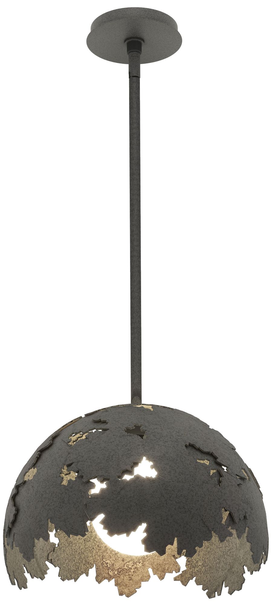 Pangea 15" Wide Natural Iron Kitchen Pendant - Made to Order