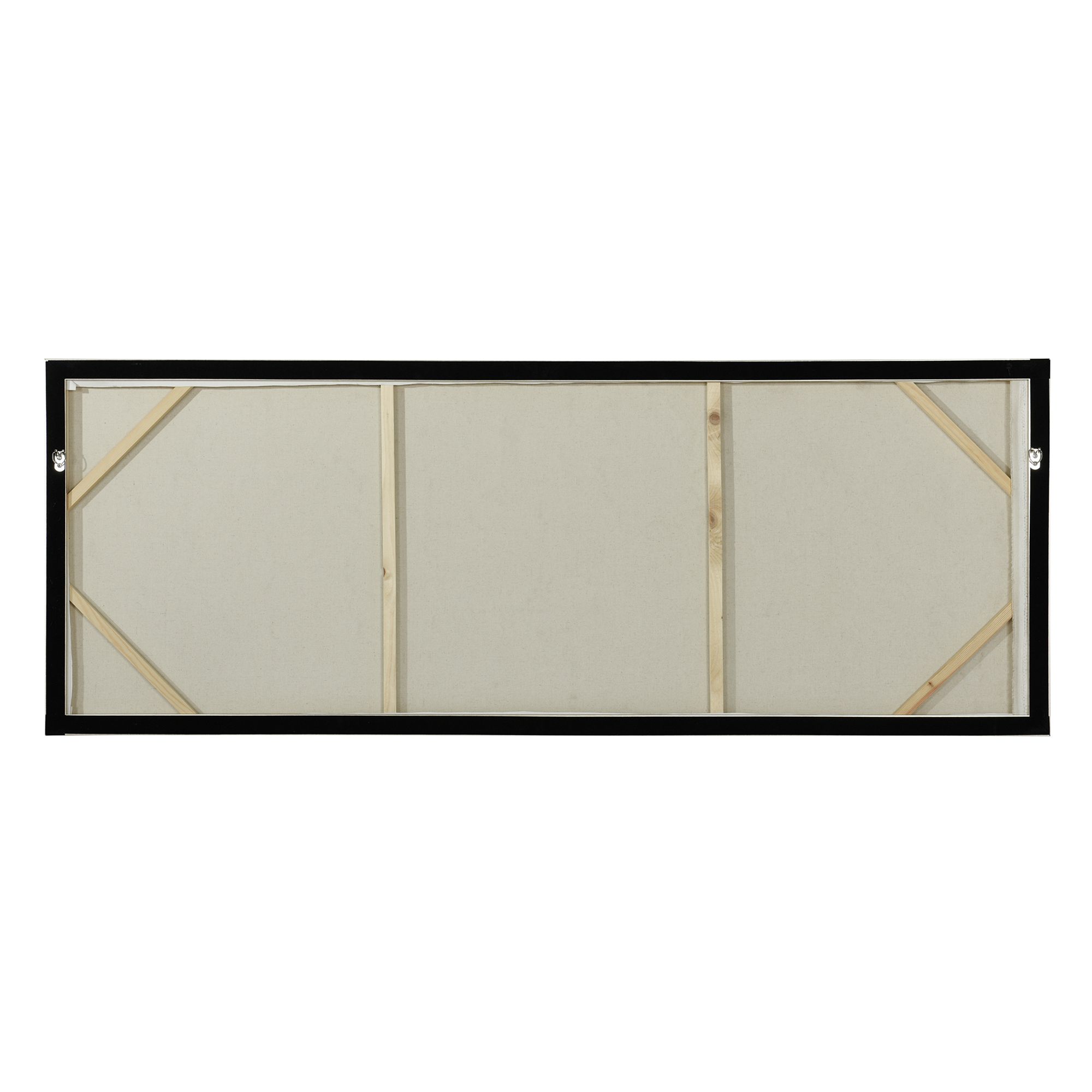 Image 3 Panoramic Bouquet 63"W x 24"H Natural Hand Painted Canvas Wall Ar more views