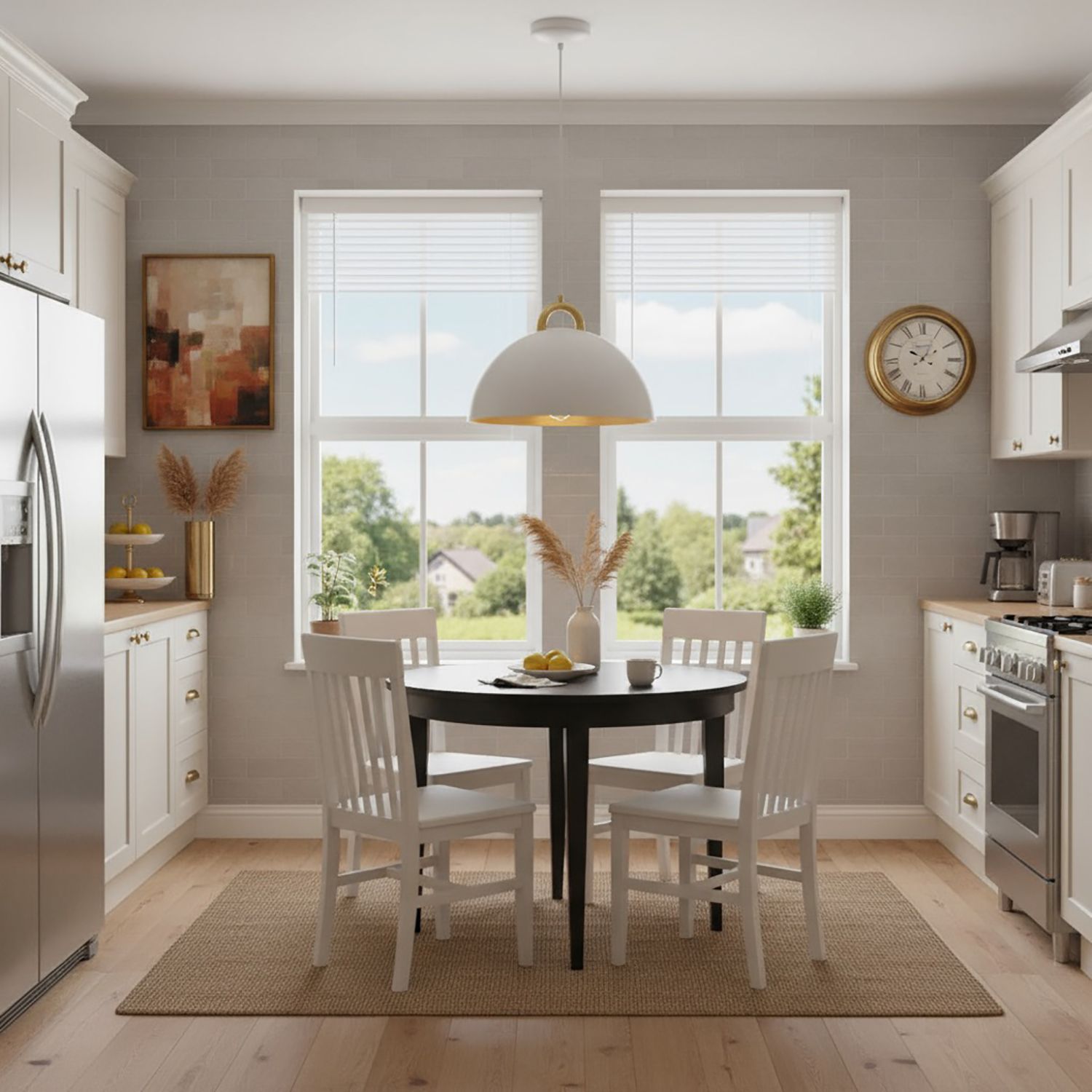 Image 2 Pantheon 15.75" Wide Gold, White Pendant With Gold Metal Shade more views