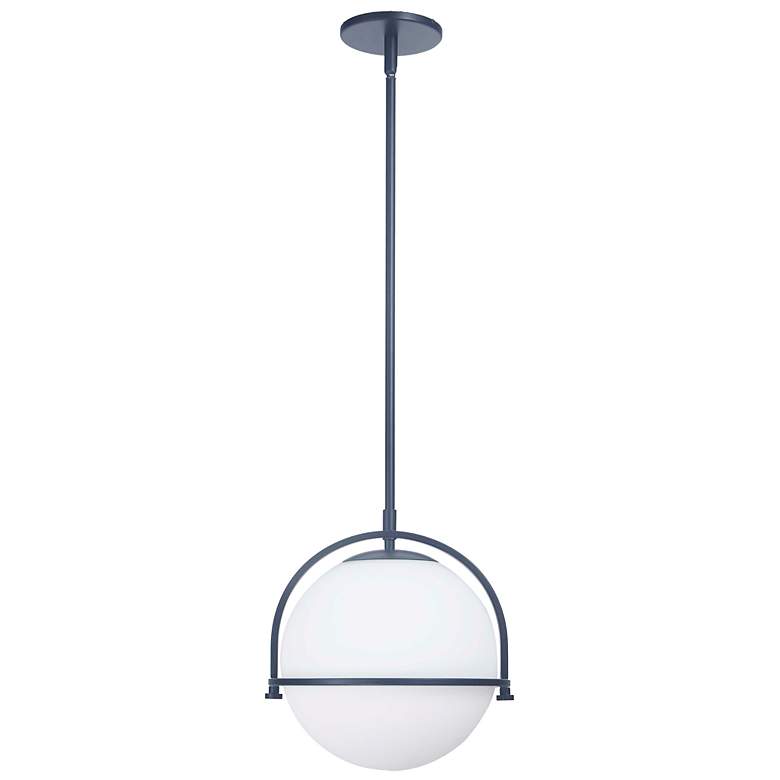 Image 2 Paola 11 1/2" Wide Matte Black Globe Mini Pendant