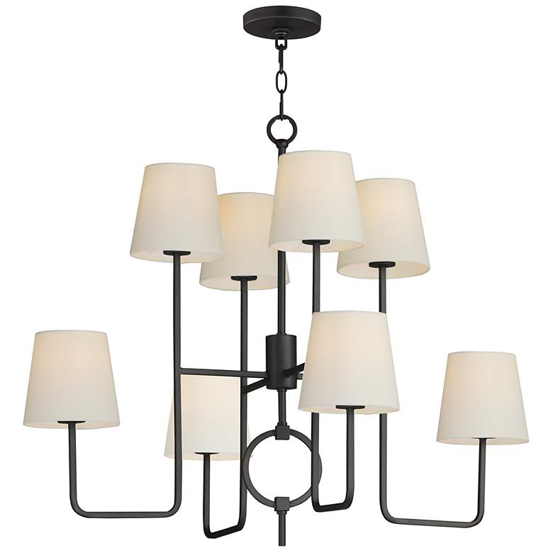 Image 1 Paoli 8-Light Chandelier Charcoal Bronze