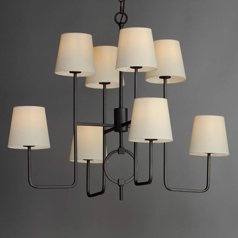 Image 3 Paoli 8-Light Chandelier Charcoal Bronze more views