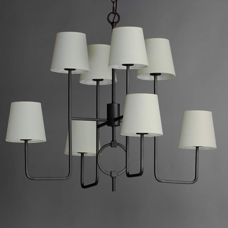 Image 4 Paoli 8-Light Chandelier Charcoal Bronze more views