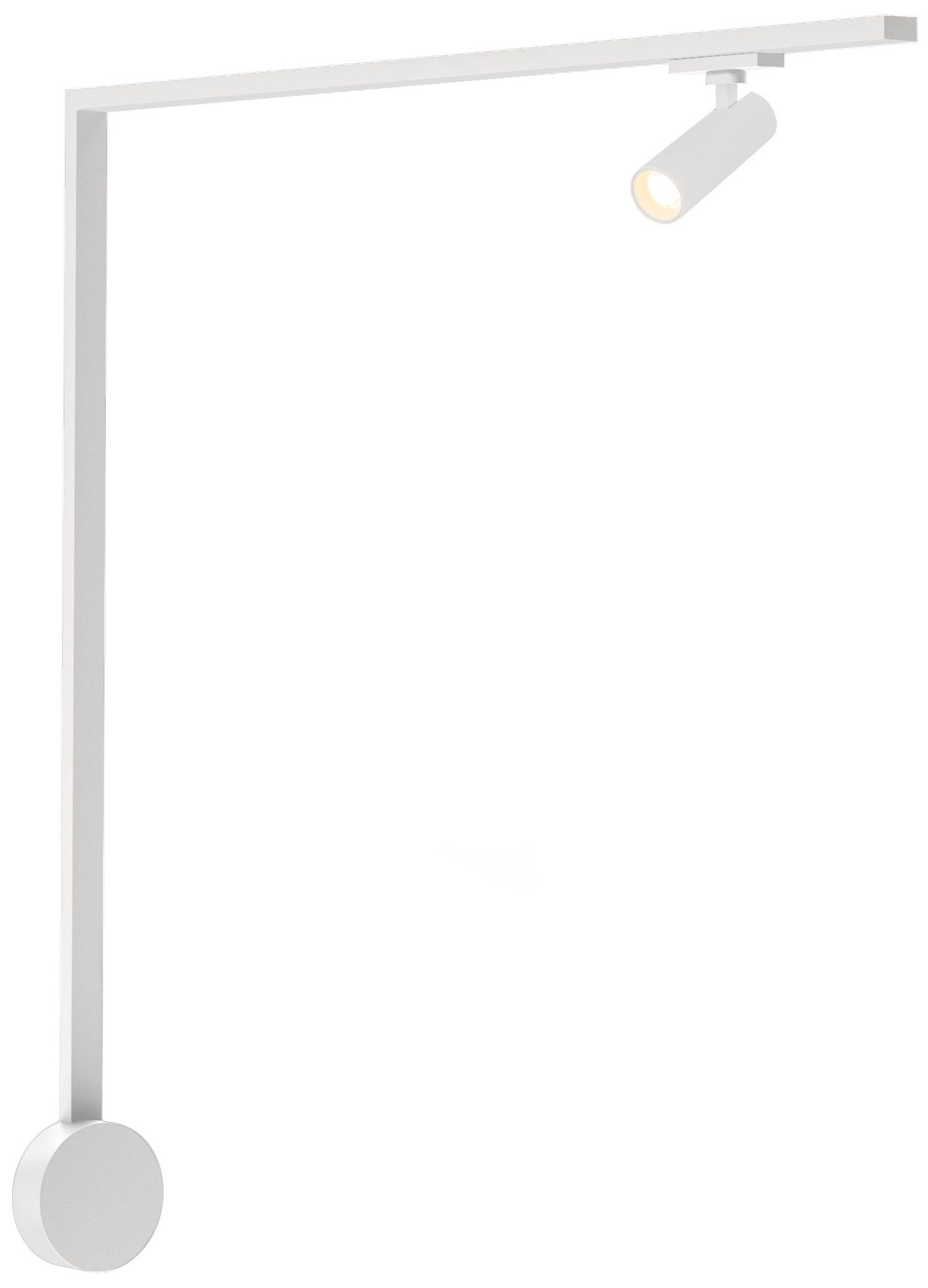 Paolo 1 Light (2-in) White dimmable 3000K LED Trilo Track Wall Kit