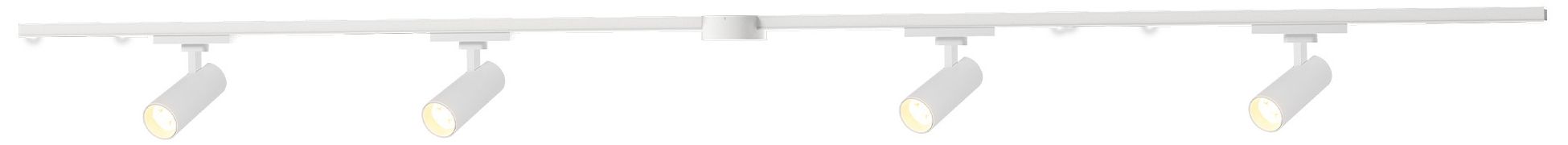 Paolo 4 Light (1-in) White dimmable 3000K LED Trilo Track Ceiling Kit