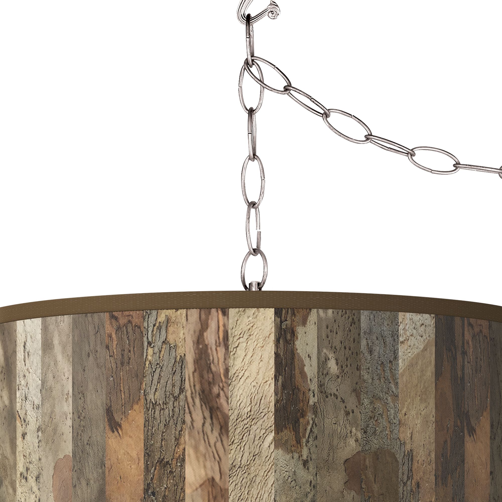 Image 2 Paper Bark Giclee Glow Plug-In Swag Pendant more views