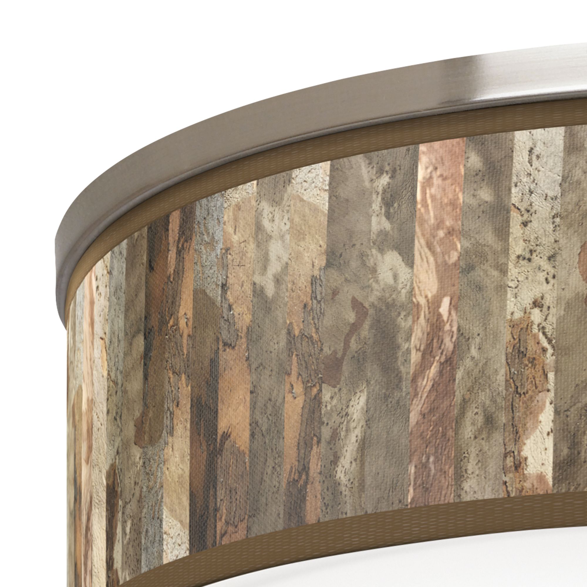 Image 2 Paper Bark Giclee Nickel 20 1/4" Wide Ceiling Light more views