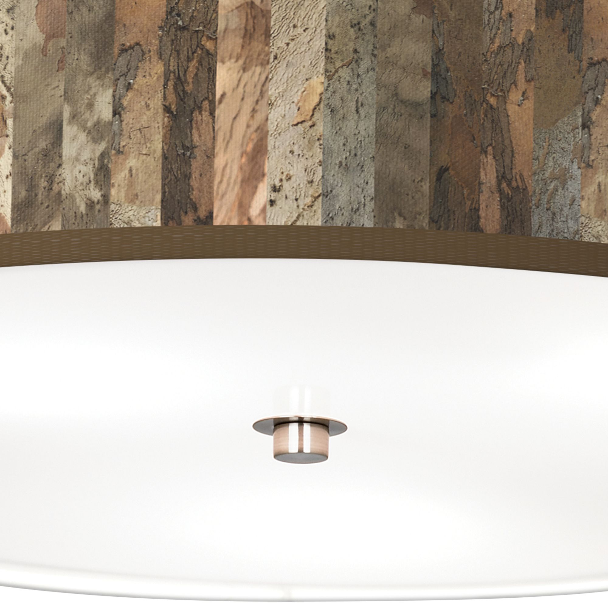 Image 3 Paper Bark Giclee Nickel 20 1/4" Wide Ceiling Light more views