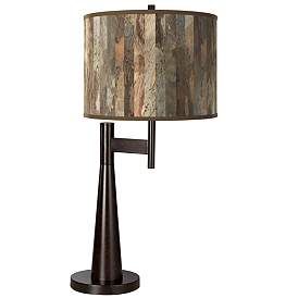 Image1 of Paper Bark Giclee Novo Table Lamp