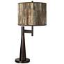 Paper Bark Giclee Novo Table Lamp