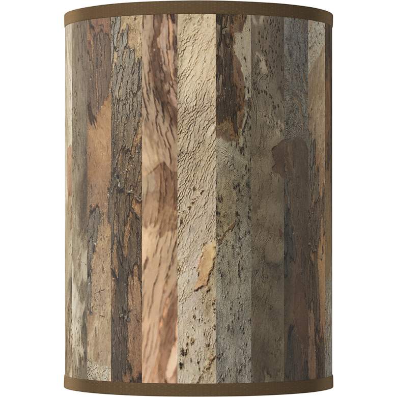 Image 1 Paper Bark White Giclee Round Cylinder Lamp Shade 8x8x11 (Spider)