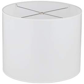 Image2 of Paper Bark White Giclee Round Drum Lamp Shade 14x14x11 (Spider) more views