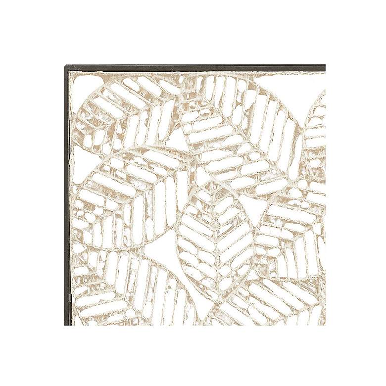 Image 3 Paper Cloaked Leaves 32" Wide Framed Metal Wall Art more views