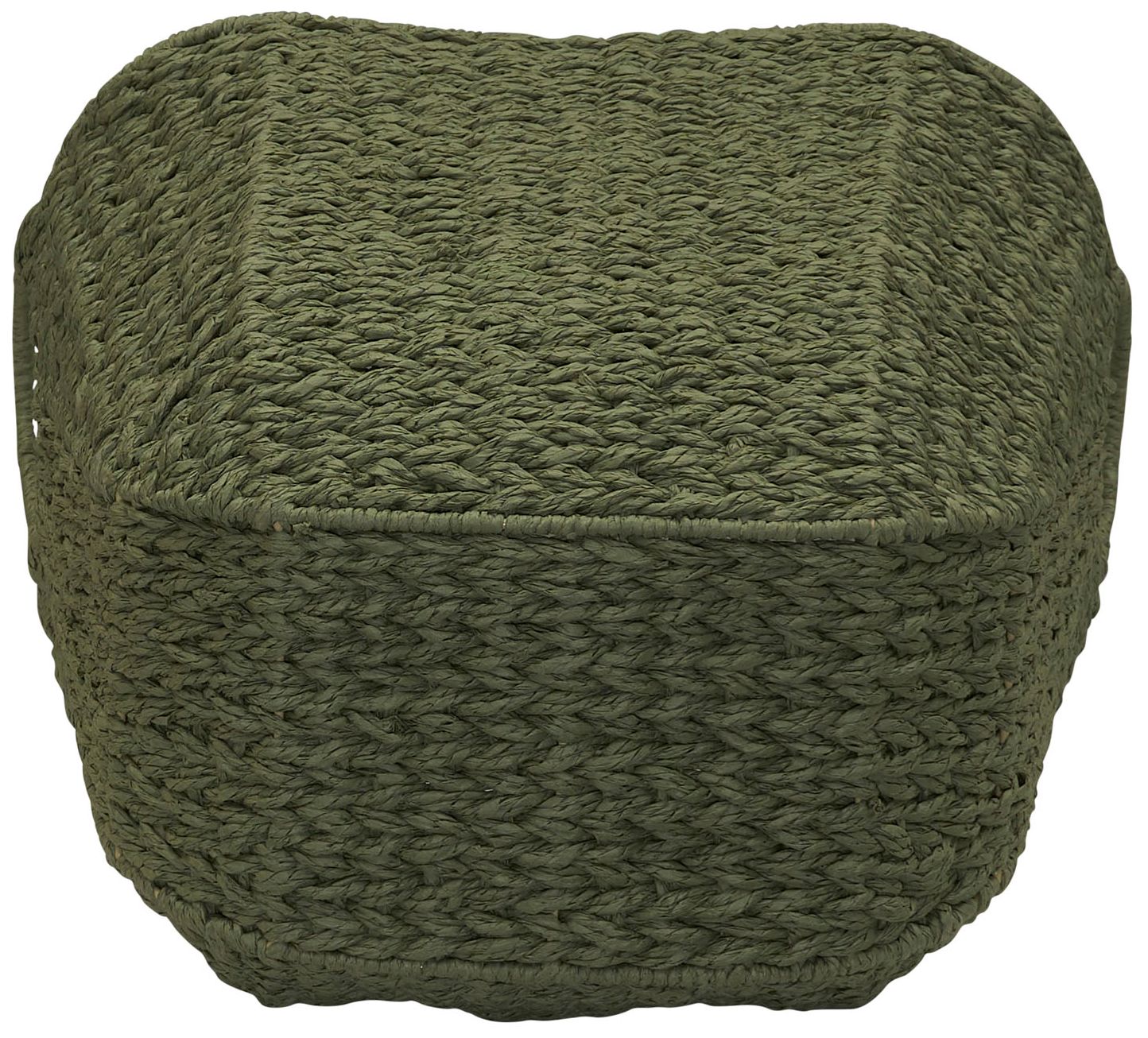 Image 7 Paper Rope Basket with Handles, Natural Woven Storage Basket more views