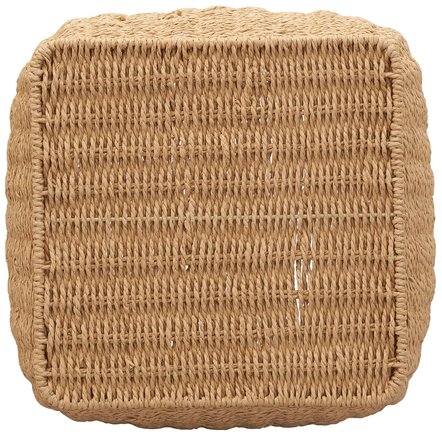 Image 5 Paper Rope Basket with Handles, Natural more views