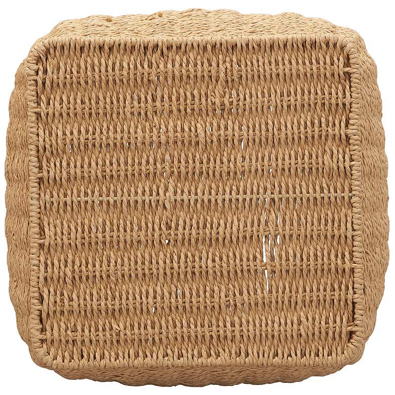 Image 5 Paper Rope Basket with Handles, Natural more views