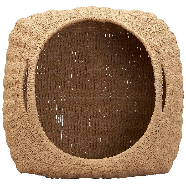 Image 6 Paper Rope Basket with Handles, Natural more views