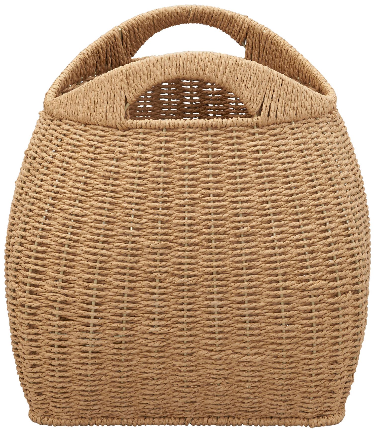 Image 7 Paper Rope Basket with Handles, Natural more views