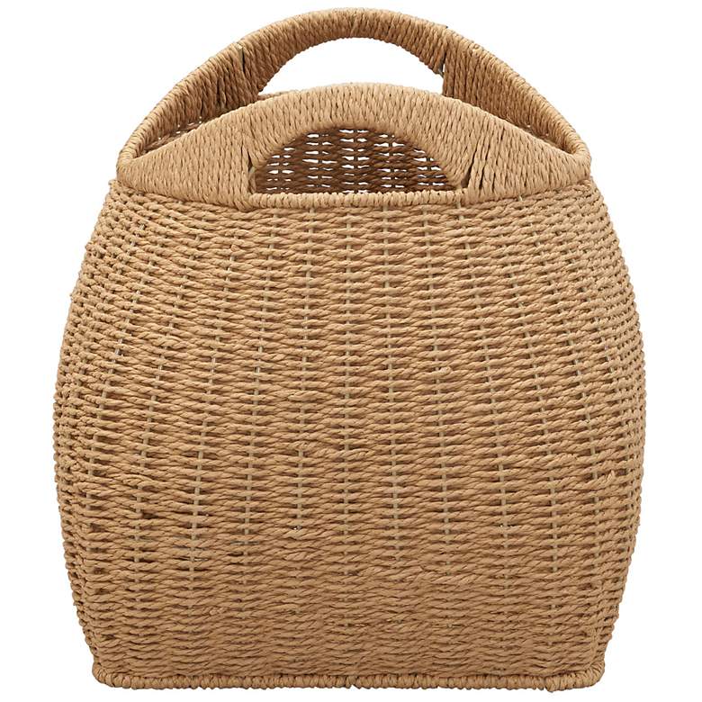 Image 7 Paper Rope Basket with Handles, Natural more views
