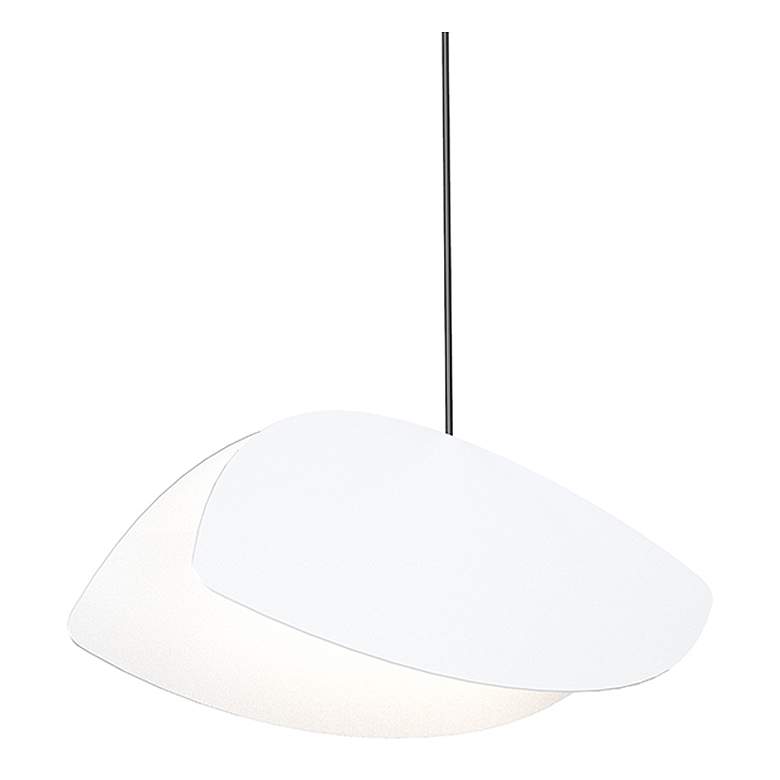 Image 1 Papillons 12" LED Pendant - Satin White