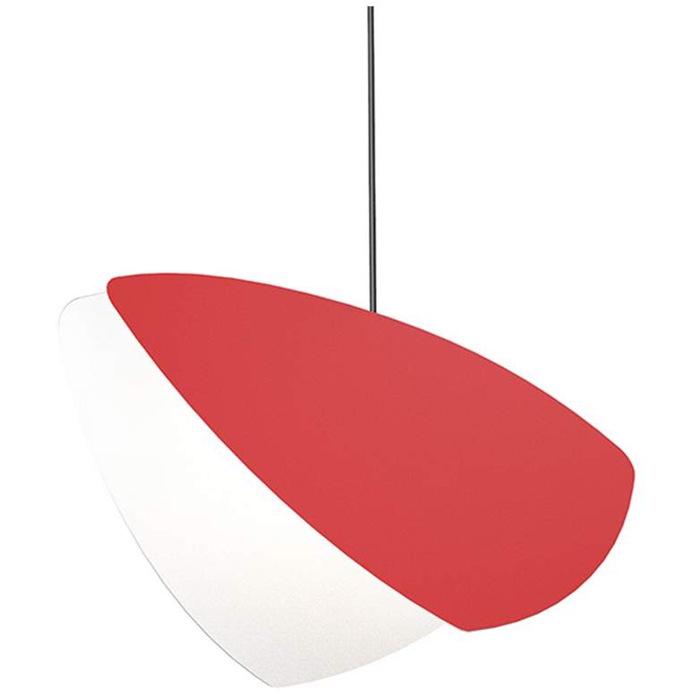 Image 1 Papillons 13 inch LED Pendant - Satin Red