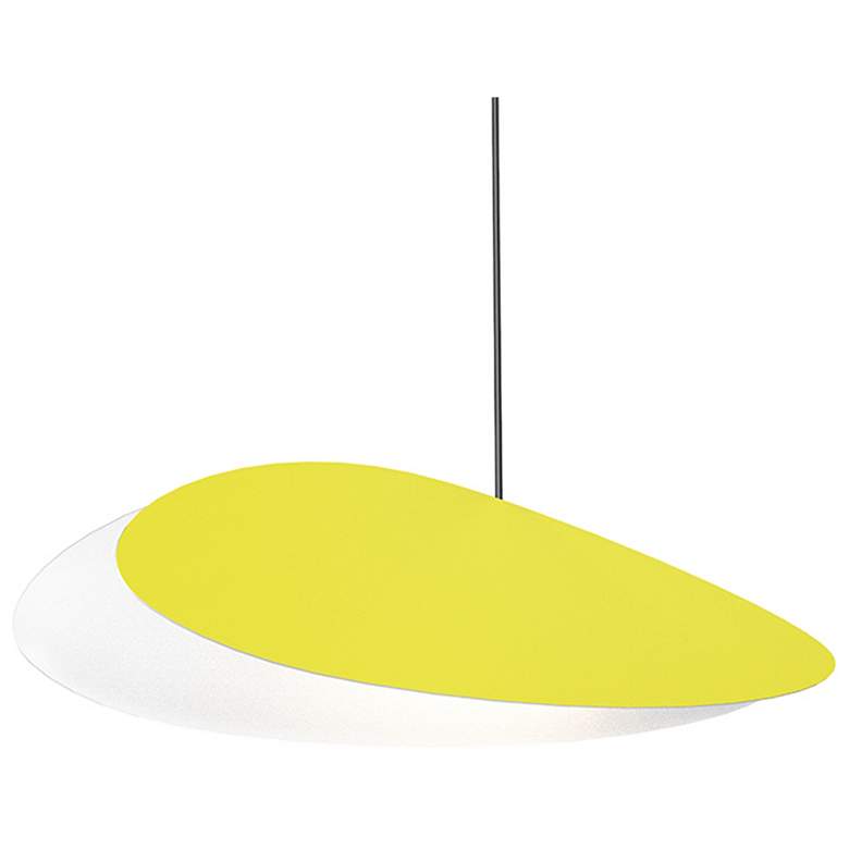 Image 1 Papillons 16 inch LED Pendant - Satin Yellow