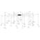 Papillons™ 36"W Satin White 24-Light LED Pendant Light