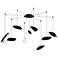 Papillons 9-Light Swag LED Pendant - Satin Black - Satin Black