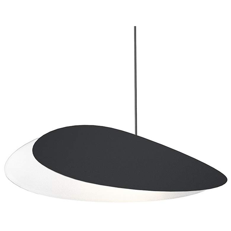 Image 1 Papillons&trade; 16 inch Wide Satin Black LED Pendant Light