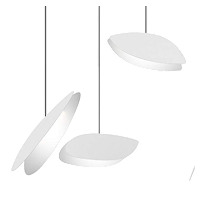 Image 2 Papillons™ 24"W Satin White 9-Light LED Pendant Light more views
