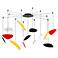 Papillons™ 30"W Multi-Color 13-Light LED Pendant Light