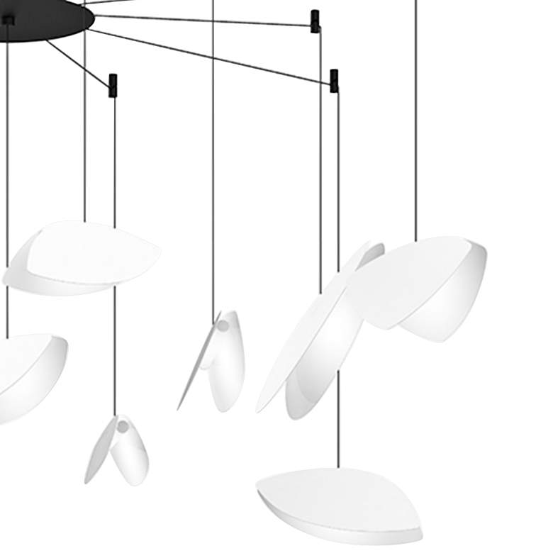 Image 2 Papillons™ 30"W Satin White 13-Light LED Pendant Light more views