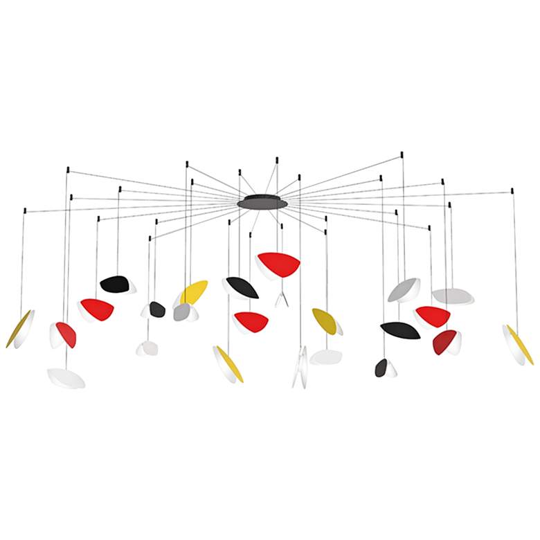 Image 1 Papillons&trade; 36 inchW Multi-Color 24-Light LED Pendant Light