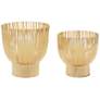 Pappas Gold Metal Votive Candle Holders Set of 2 in scene