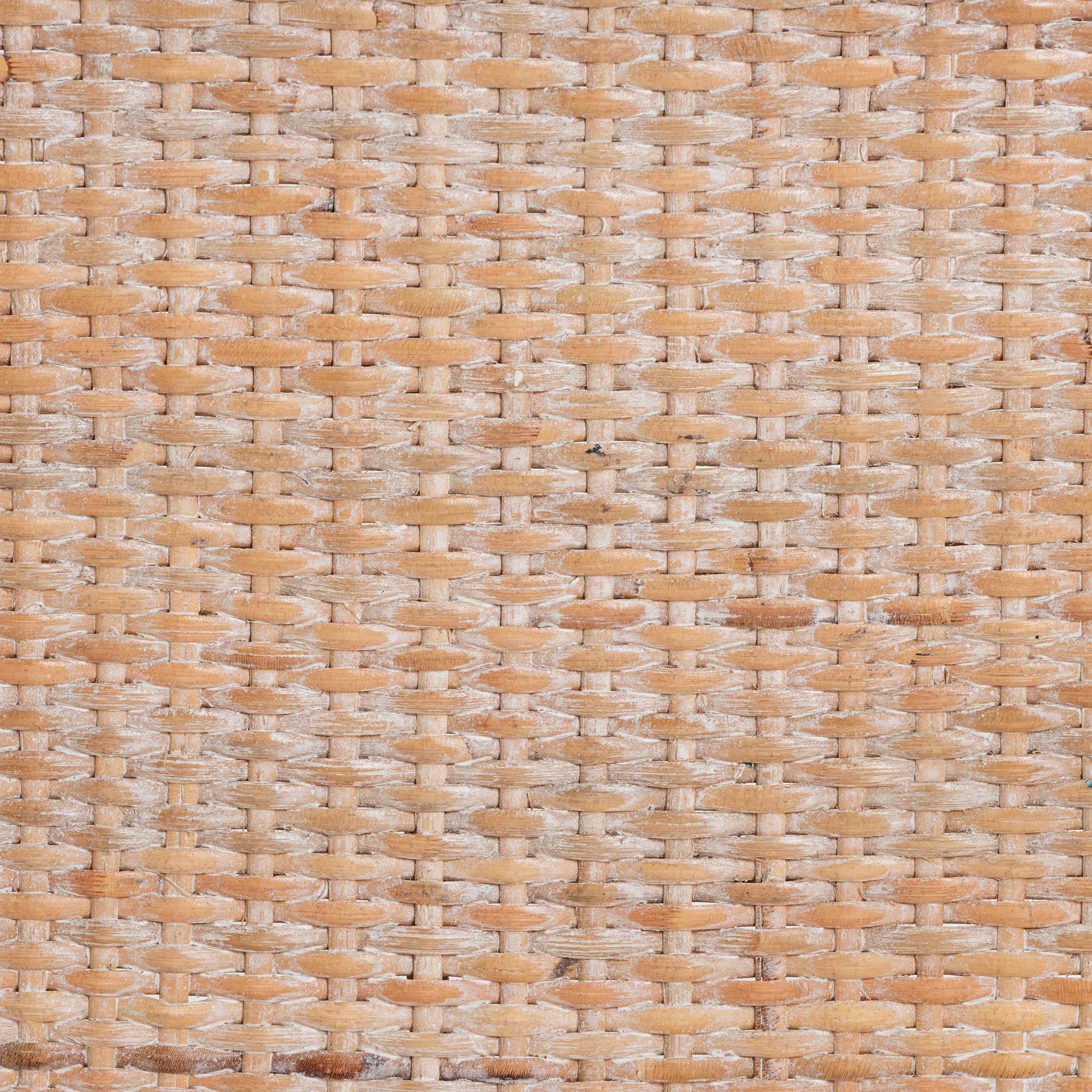 Papua 24 1/2" Antique White-Washed Rattan Counter Stool