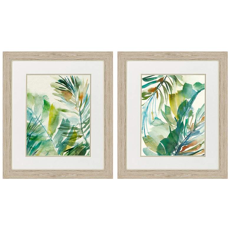 Image 1 Paradise Memory 19"W x 22"H Framed Wall Art Set of 2